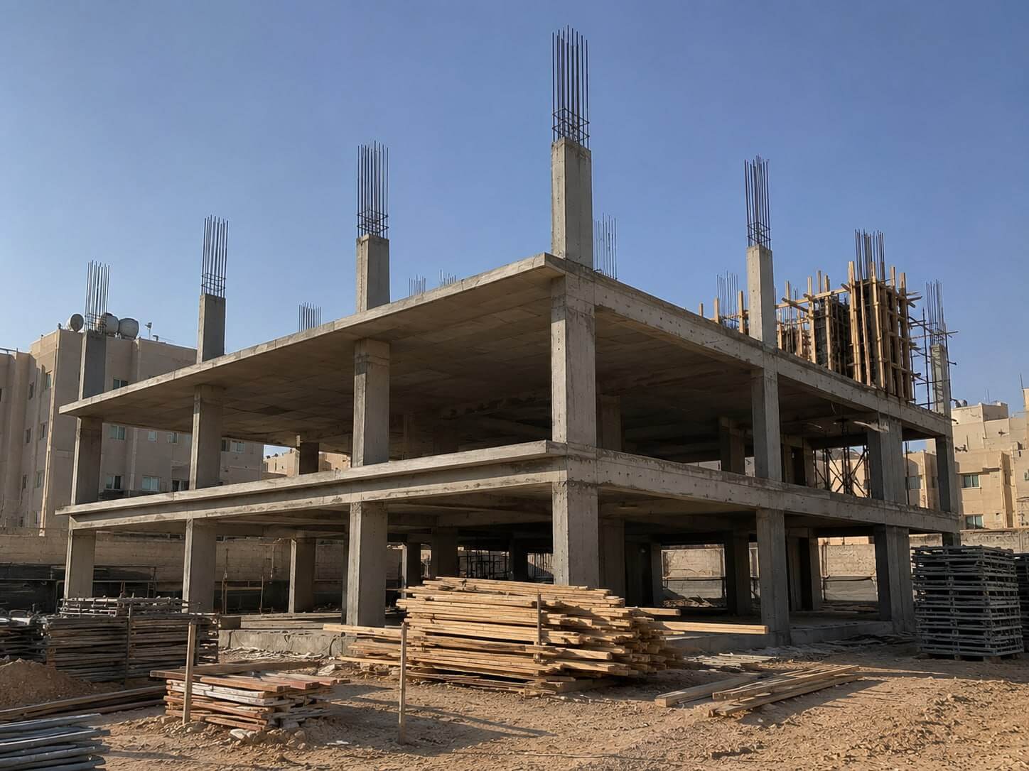 صورة خدمة صب الأسقف والأسطح الخرسانية