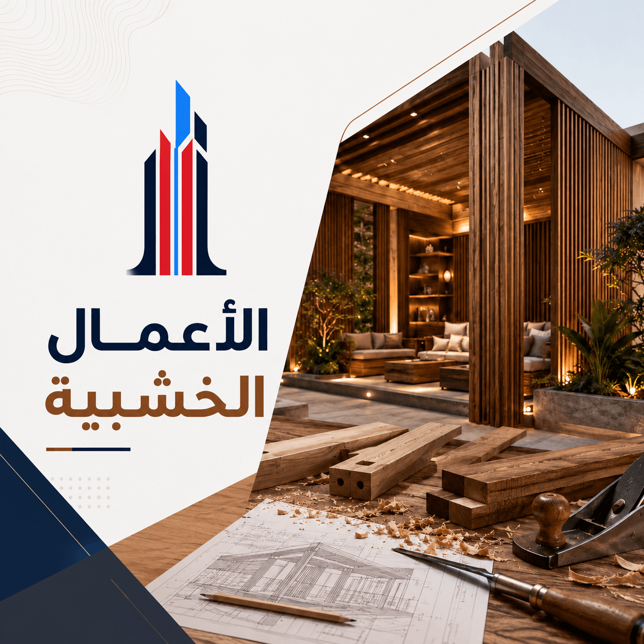 أعمال خشبية وديكورات خشب للفلل بالرياض
