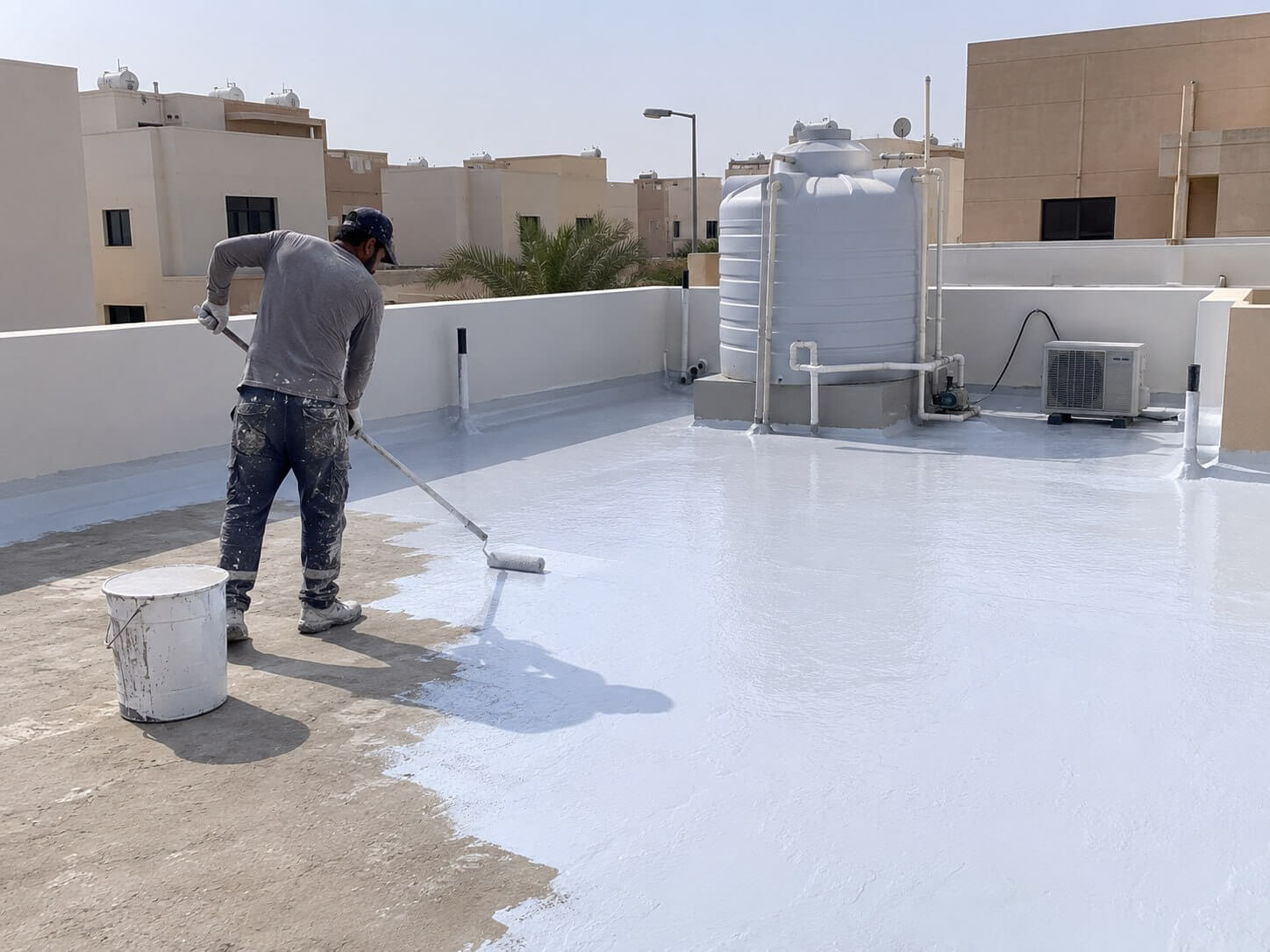 صورة خدمة عزل الأسطح ومقاومة الرطوبة
