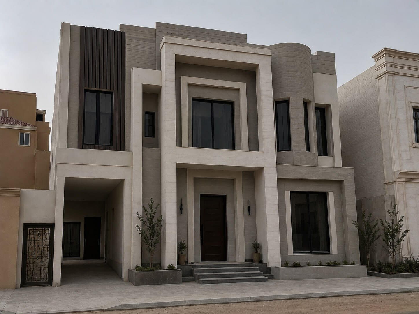 ترميم واجهة فيلا بالكامل - بعد
